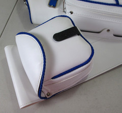 NEET White Leather W/Blue Braid Hip Quiver w/Blue Trim NT-300 Rt Hand – NEW –