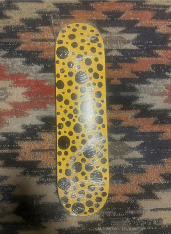 YAYOI KUSAMA ‘Dots Obsession Blk/Ylw’ 2018 Skateboard Skate Deck Maple MoMA NEW!