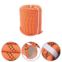 Braided Rope Breaking Strength 5174 Pounds Orange Black 1/2 in ×220′ 48 Stranded
