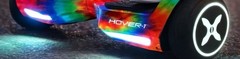 Hover-1 Rebel Hoverboard Rainbow Tie-Dye UL 2272 Certified LED 6MPH NEW