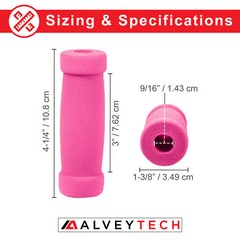 Pink Handlebar Foam Grip Set for Razor, Radio Flyer, Kick Scooter, Handle Grips