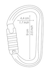 Petzl Triact-Lock Am’d H-Frame Carabiner, Nfpa