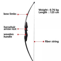 30/40Lbs Archery Detachable Takedown Recurve Bow Right & Right Left Hand Hunting