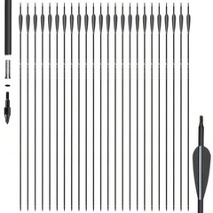 28/30/32 inch Archery Carbon Arrows Spine 500 OD 7.8mm for Compound&Recurve Bow