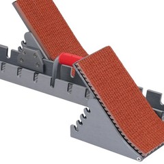 9.44*35.43in Silver& Grey Aluminum Alloy& Rubber Running Track Blocks