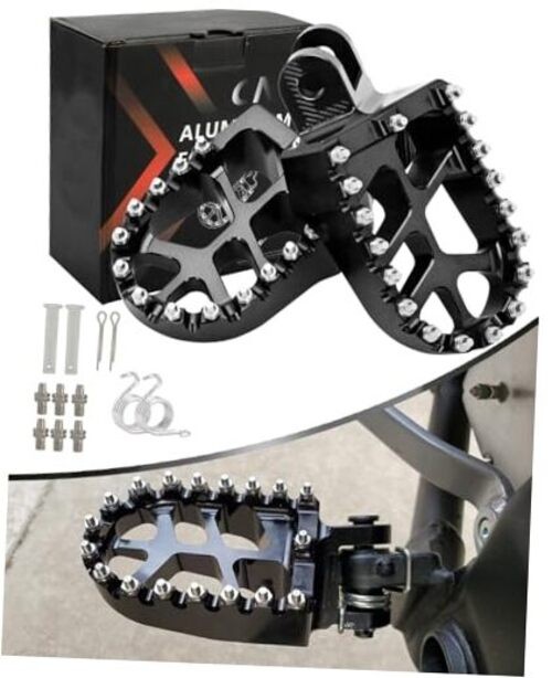 Motorcycle Foot Pegs Pedals Footrests For KLX250/300, XR250R/400R/650L,