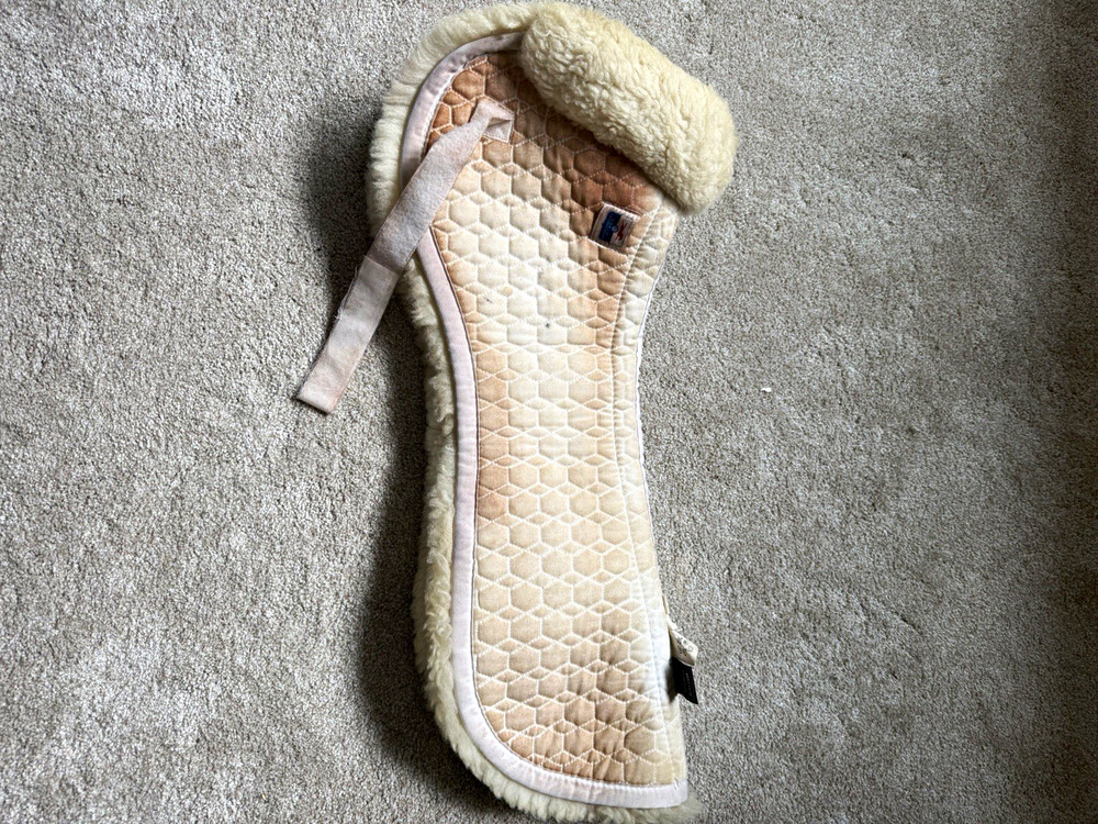 Mattes English Sheepskin Half Pad Saddle Pad Beige/Cream Model L