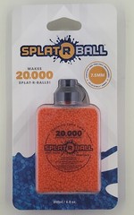 SplatRball 20,000 Rounds 7.5mm Orange Ammo Certified Splat-R-Ball New/Sealed