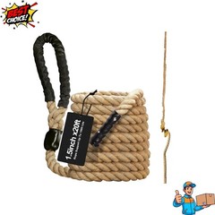 NEW 1.5″ Climbing Rope 10FT-50FT Gym Exercise Rope Fitness Strength Training