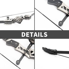 Compound Bow and Arrow Set, Mini Archery Bow Set with Arrows, Left and Right …