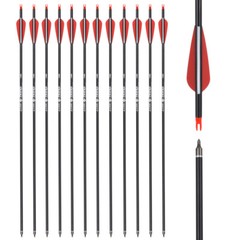 Mixed Carbon Arrow Archery Target Hunting Practice Arrows 26″ 28″ 30″ for Shoot