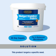 Hindgut Stabilizer Pellets, Daily Digestive & Immune Supplement for Horses Helps