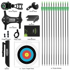 Compound Bow Set for Youth & ,Beginners Bow and Arrow Set,Right Handed,Draw L…