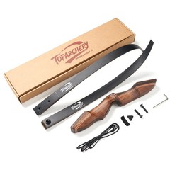 60″ Archery Wooden Takedown Recurve Bow RH for Teens to Adults Hunting & Target