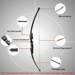 51 inch Takedown Recurve Bow Hunting &6/12PCS Arrows Set Archery Right Left Hand