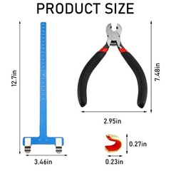 Archery Bow String Nocking Points Set T Square Ruler with D Loop Pliers for R…