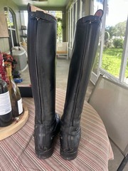 DeNiroBootCo Salento/2 Women’s Tall Riding Boots Black Leather US 38