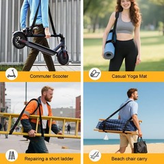 Adjustable Scooter Carry Strap Black Quick Release Shoulder Carry Belt