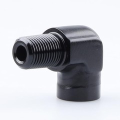 90 Degree 1/8″ NPT 1/8 NPT to 1/8 NPT female npt to male npt elbow black
