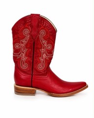 Cuadra Red CowboyBoots Premium Leather Western Style Made in Mexico size 10women