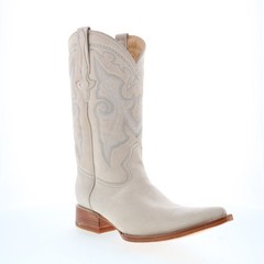 Los Altos Suede Boots XXX-Toe 956304 Mens Beige Wide Cowboy Western Boots