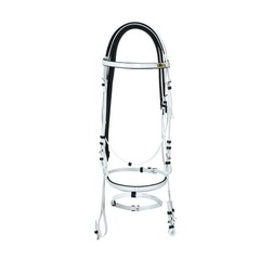 Horse English Tack Soft Biothane Bridle with Free Reins & Loose Ring Bit