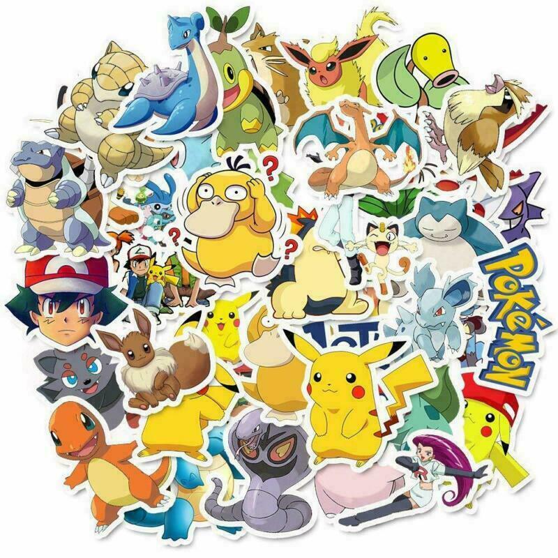 100Pcs Vinyl Anime Sticker Bomb Laptop Luggage Skateboard Fridge Decals Pack Lot
