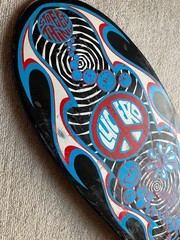 Vintage 1980s SANTACRUZ JOHN LUCERO Skateboard Original Rare Black Label Era JP