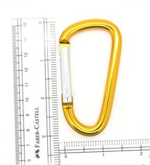 LOT 100 PCS 3″ ALUMINUM D SHAPE CARABINER HOOK KEYCHAIN CLIP SPRING SNAP BUCKLE