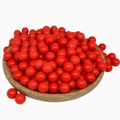 Lambid .43 Cal Nylon Balls Reusable Hard Solid Plastic 43 Caliber 0.43″, Red