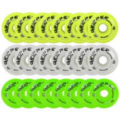 Labeda Roller Hockey Wheels Gripper Crossover Set of 8 – Choose Color / Size