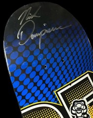 RARE SIGNED Nick Dompierre Nitrous Oxide NOS Real Skateboard Deck Vintage NEW