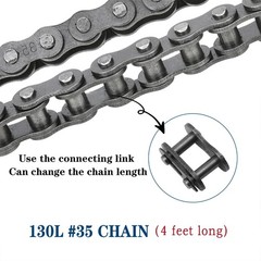 Centrifugal Clutch 5/8″ Bore 11 Tooth #35 Chain Kit for Mini Bike Go Kart