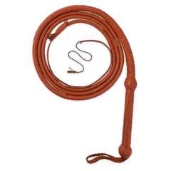 Real Leather Bull Whips 04 Feet Long 12 Plait Tan Color Bullwhip Loud Crack