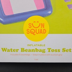 Sun Squad Inflatable Water Beanbag Toss Set 7 Pieces Ages 5+ Pool Party Game