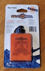 New Sealed SplatRball 20,000 Rounds 7.5mm Orange Ammo Certified Splat-R-Ball