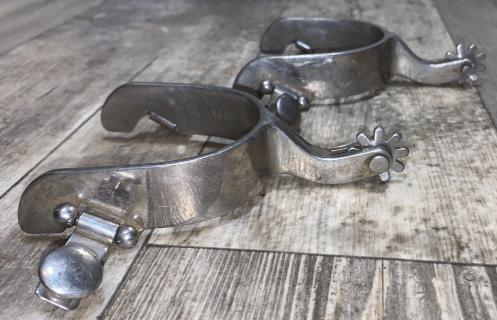 2 1/2 MYLERS TOKLAT F17 WESTERN SPURS WITH SPINNING ROWELS
