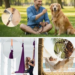 Stainless Steel Carabiner Clip Spring Snap Hook for Outdoor Camping Gear
