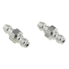 2PCS Dual Male Quick Disconnect Adapter Stainless Steel Double Male Quick