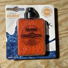 3 New Sealed SplatRball 20,000 Rounds 7.5mm Orange Balls Certified Splat-R-Ball