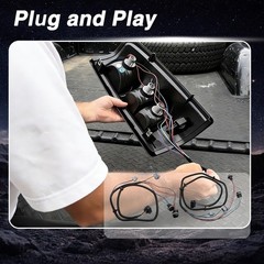 Rear Tail Light Wiring Harness Driver & Passenger Side Compatible with Chevro…