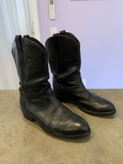 Dan Post Leather Cowboy Boots Men’s Sz 10 EW Black