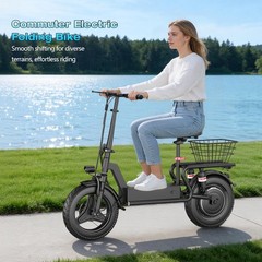 749W Off-road Electric Scooter, 48V 15A Large-capacity Battery, 35 Miles
