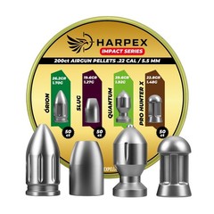 Impact Series Airgun Pellets .22 Caliber – 200ct – Combo Heavy – high Impact
