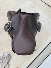 Courbette Alpina Brown Close Contact Jumping English Saddle 16.5