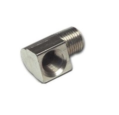 1/8 NPT 90 DEGREE AIR FITTING / 1-8 nickel plated brass