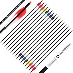 28″ 30″ 31″ Carbon Arrows SP500 Archery 5″ Feather Recurve Compound Bow Hunting