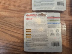 Lot 5 GAMO Match .177 Caliber 4.5mm Precision Pellets 7.56 Grain 500 Count Tins