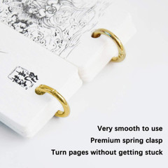 16PCS Spring O Ring Zinc Alloy round Carabiner Snap Trigger Buckle Hooks Clip DI