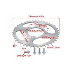 70/100-19 90/100-16 Tire Rim Wheel Assembly Disc Rotor Sprocket Dirt Pit Bike